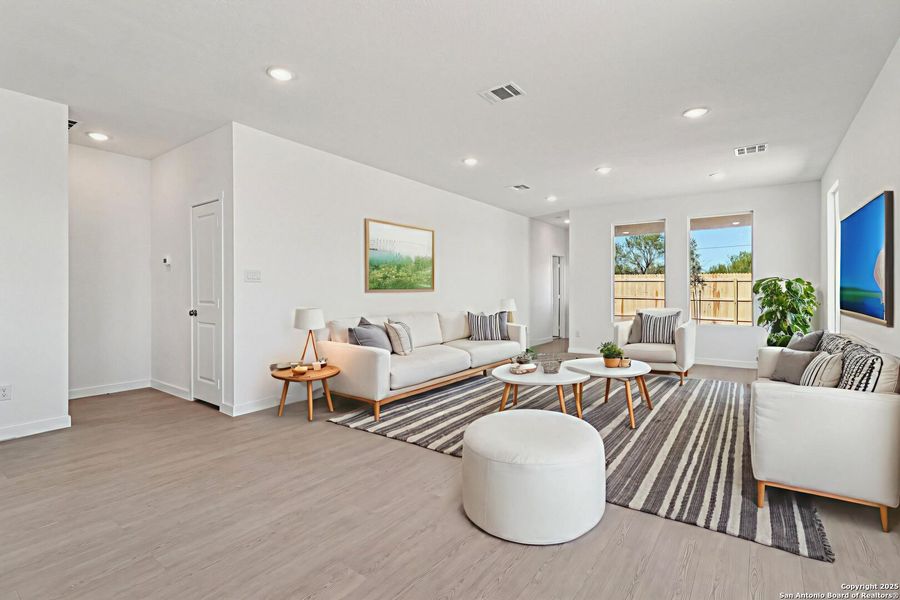 Furnished interior view inside a new home in Summerlin: Eventide Collection, San Antonio (Image 33).