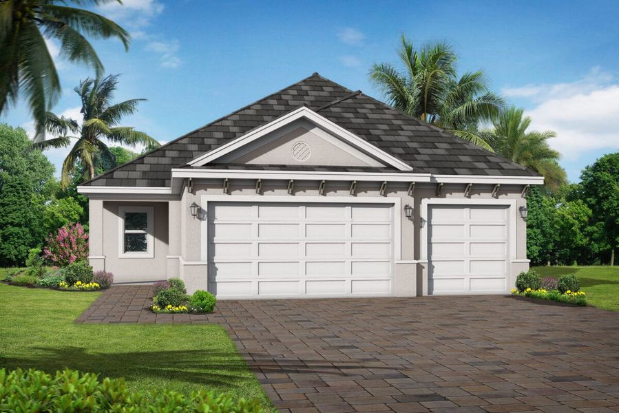 Representative exterior photo of a completed home built from the St. Vincent by Medallion Home in The Willows, Parrish, FL (Image 8). Representative exterior photo of a completed home built from the St. Vincent by Medallion Home in The Willows, Parrish, FL (Image 8).