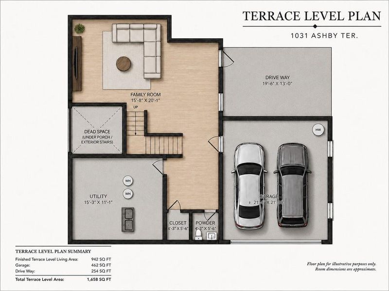 2D floor plan layout of this home in , Atlanta, GA (Image 7).