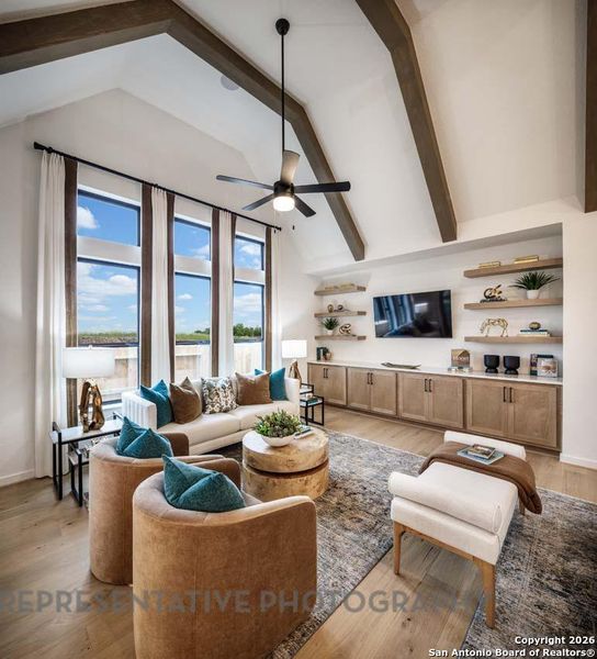 Furnished interior view inside a new home in Meyer Ranch, New Braunfels (Image 25).