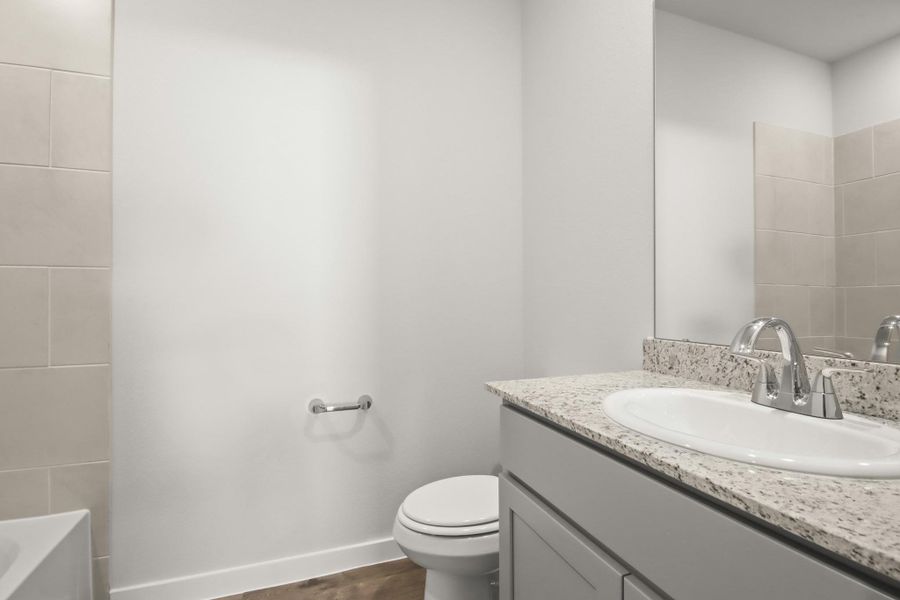 Furnished interior view inside a new home in Caney Mills, Cut and Shoot (Image 7).