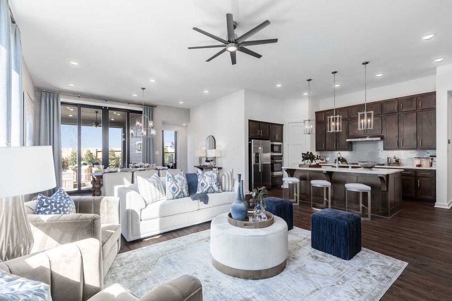 Representative Family Room - some options shown Representative Family Room - some options shown