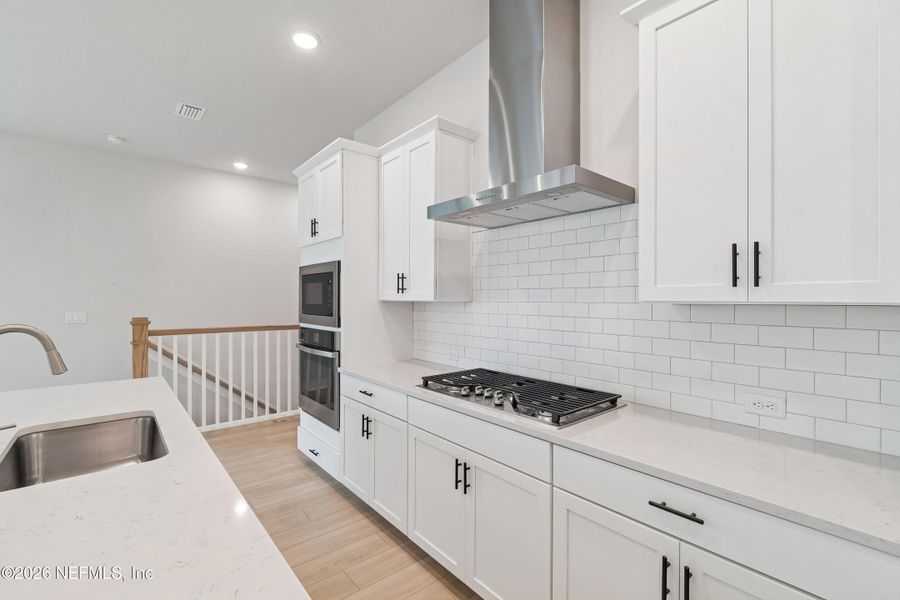 Furnished interior view inside a new home in Kettering at eTown - Paired Villas, Jacksonville (Image 11).