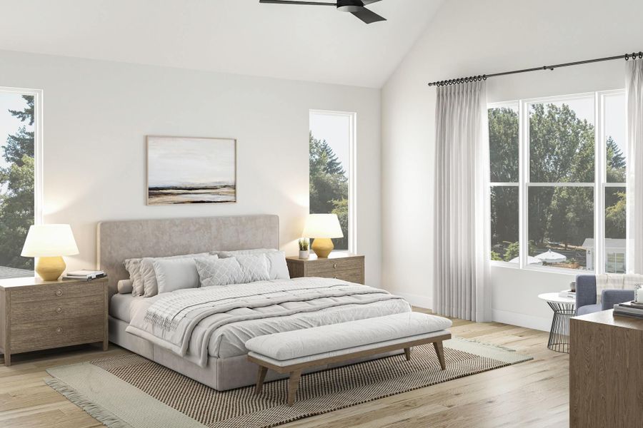 Furnished interior view inside a new home in , Dallas (Image 5).