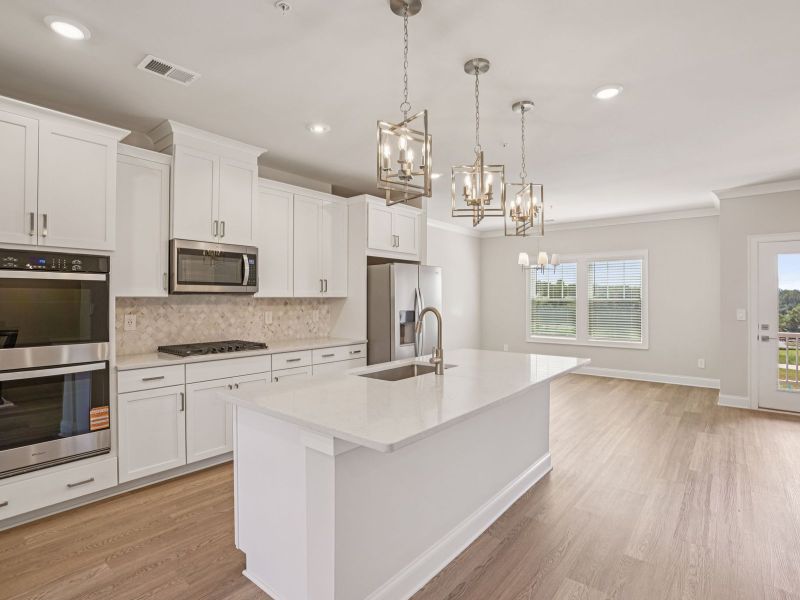Furnished interior view inside a new home in Hemingway - Highland Series, Cumming (Image 6).