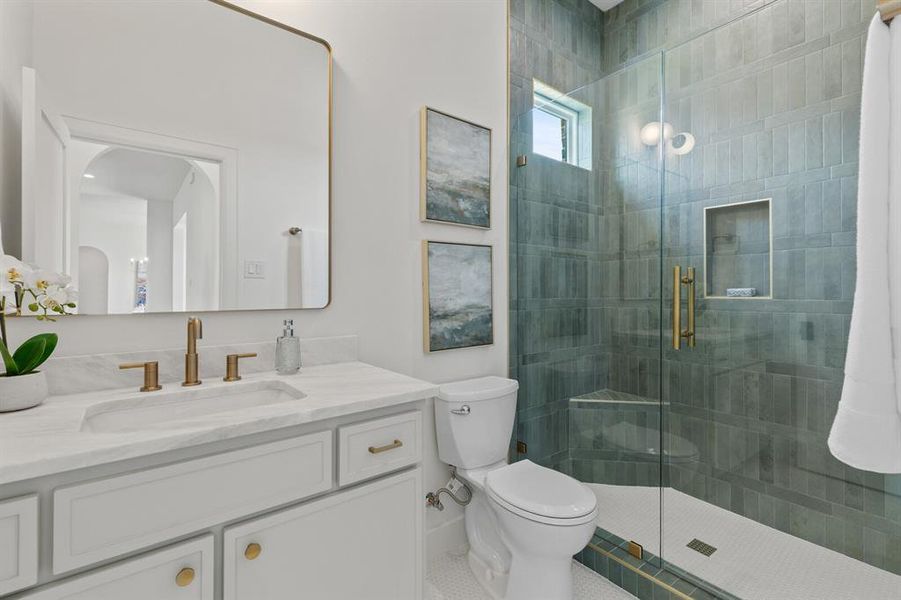 Furnished interior view inside a new home in , Robinson (Image 19).
