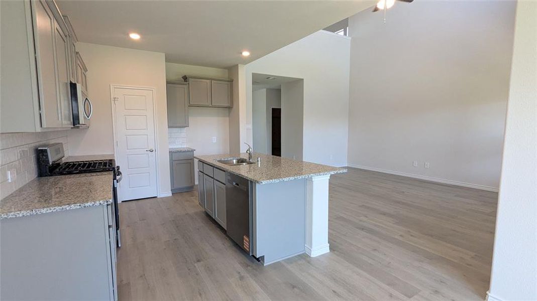 Furnished interior view inside a new home in Trailstone, Caddo Mills (Image 7). Furnished interior view inside a new home in Trailstone, Caddo Mills (Image 7).