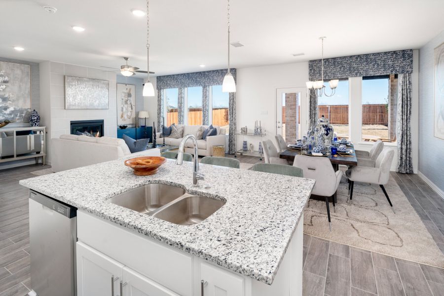 Representative furnished interior of a home built from the Kingston by UnionMain Homes in Elevon, Lavon (Image 44).