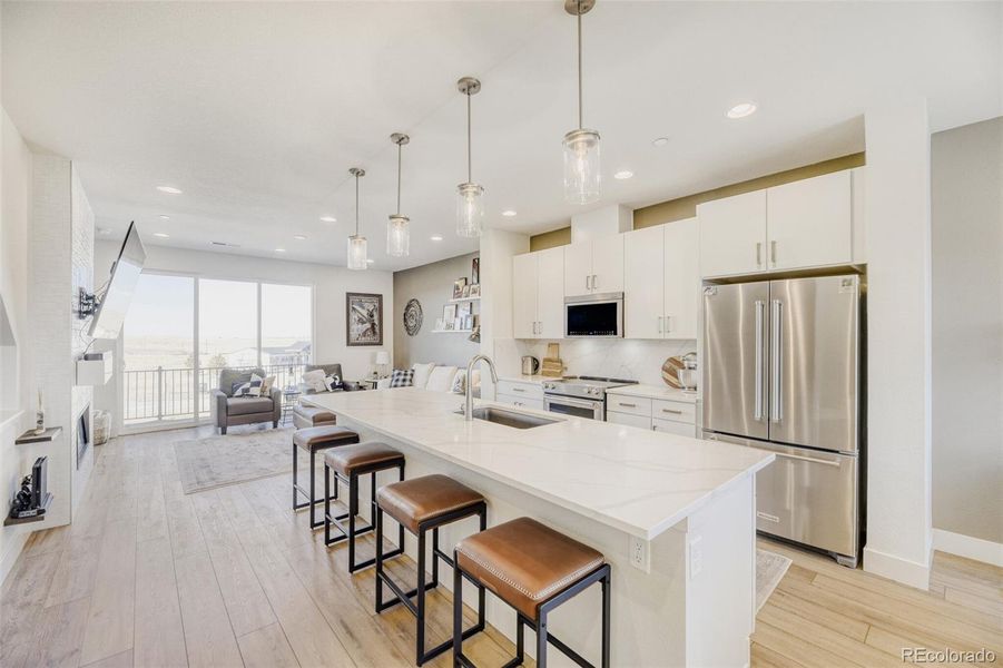 Furnished interior view inside a new home in Lyric at RidgeGate, Parker (Image 15).