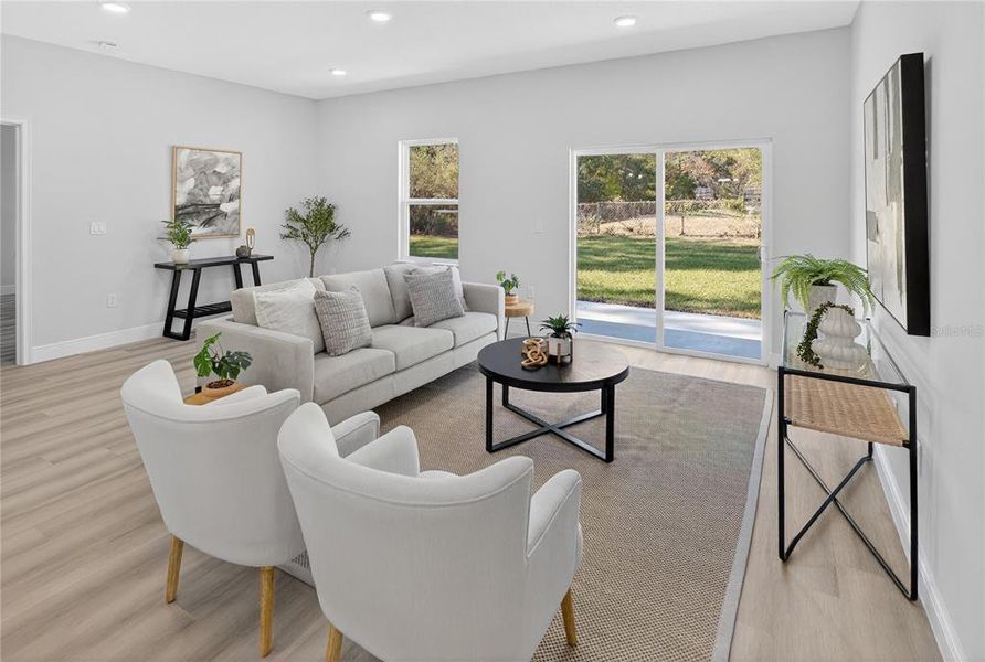 Furnished interior view inside a new home in , Dunnellon (Image 5).