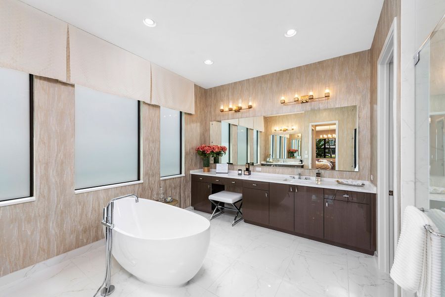 Representative furnished interior of a home built from the Pacifica by GL Homes in Lotus Edge, Boca Raton (Image 14).
