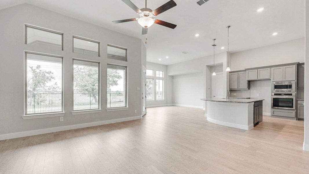 Representative furnished interior of a home built from the Tulane by Brightland Homes in Katy Lakes, Katy (Image 4).