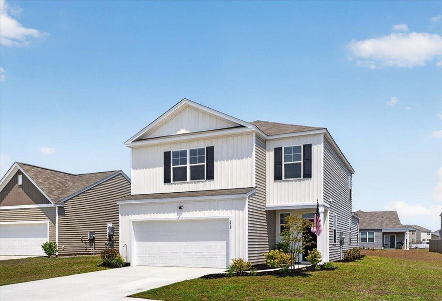Front exterior of a new home in , Summerville, SC, highlighting curb appeal (Image 28).
