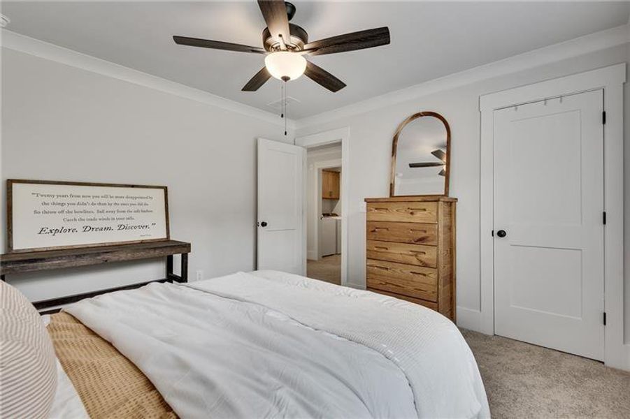 Furnished interior view inside a new home in Alcovy Station, Covington (Image 38).