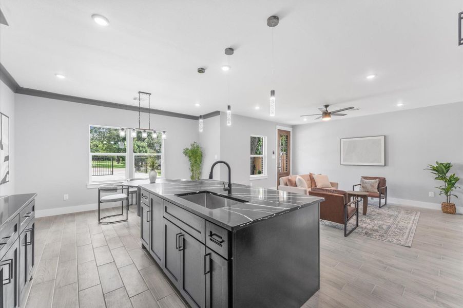 Furnished interior view inside a new home in , Houston (Image 14).