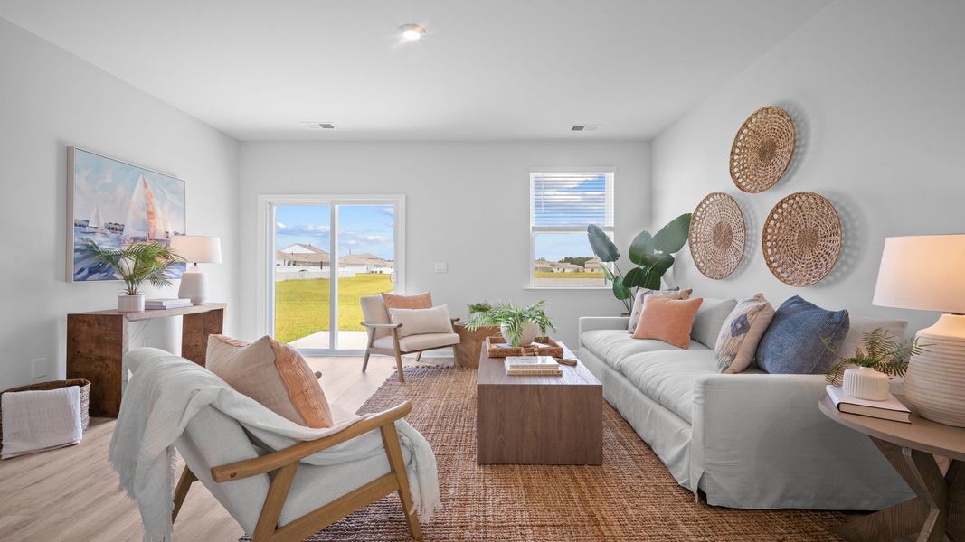 Furnished interior view inside a new home in The Lakes at North Glynn, Brunswick (Image 8).