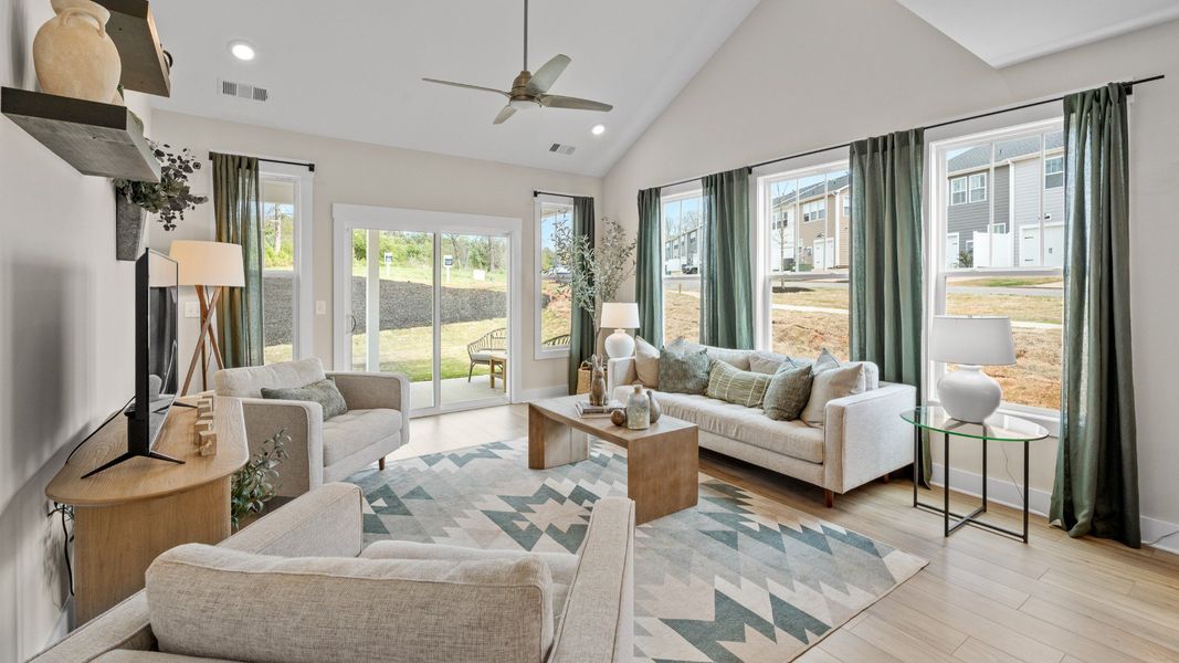 Representative furnished interior of a home built from the Finley by DRB Homes in The Reserve at Livingston Park, Easley (Image 15). Representative furnished interior of a home built from the Finley by DRB Homes in The Reserve at Livingston Park, Easley (Image 15).