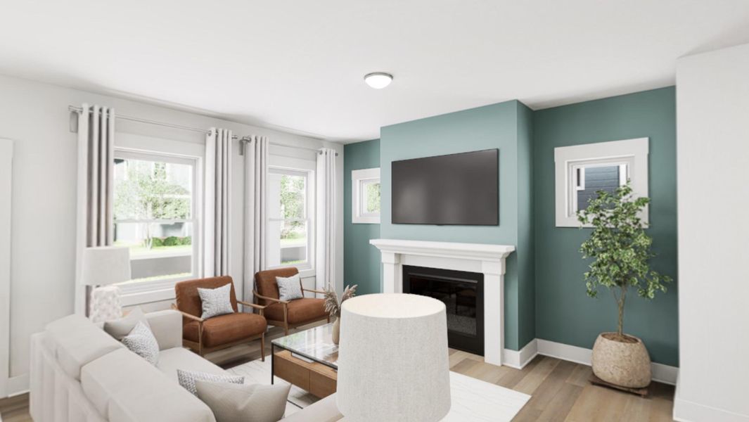 Representative furnished interior of a home built from the Magician by Garman Homes in Allen Park, Raleigh (Image 2). Representative furnished interior of a home built from the Magician by Garman Homes in Allen Park, Raleigh (Image 2).