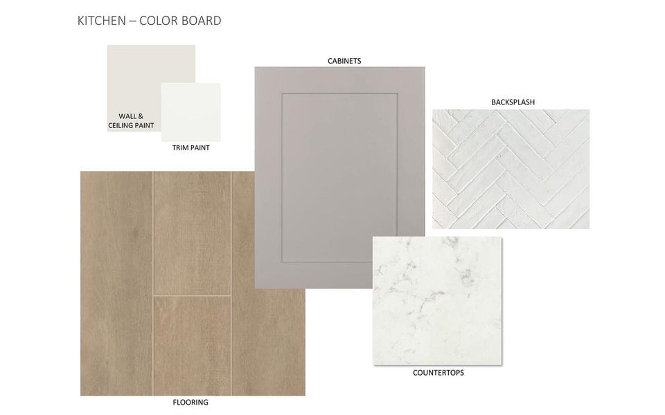 Sample of building materials used in homes in Urban Courtyard Homes at Easton Park, Austin (Image 4).