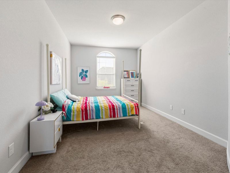 2nd floor spacious bedroom with hall bath just outside.