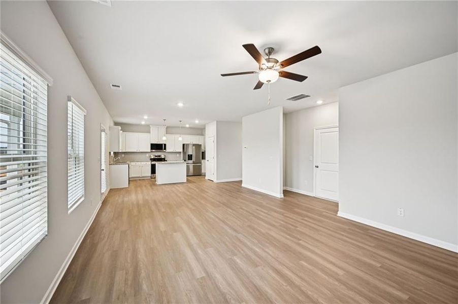 Spacious, unfurnished interior of a new home in The Hills at Cedar Creek, Winder (Image 39). Spacious, unfurnished interior of a new home in The Hills at Cedar Creek, Winder (Image 39).