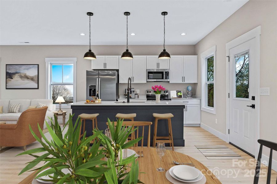 Furnished interior view inside a new home in , Pisgah Forest (Image 11). Furnished interior view inside a new home in , Pisgah Forest (Image 11).