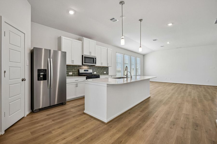 Furnished interior view inside a new home in Riviera Pines - Premier Series, Huffman (Image 16).