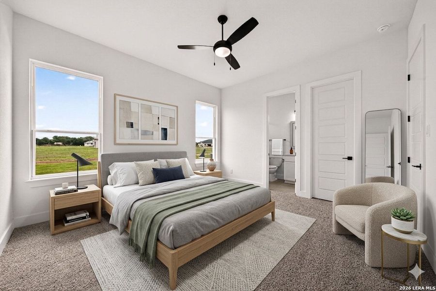 Furnished interior view inside a new home in , Castroville (Image 35).