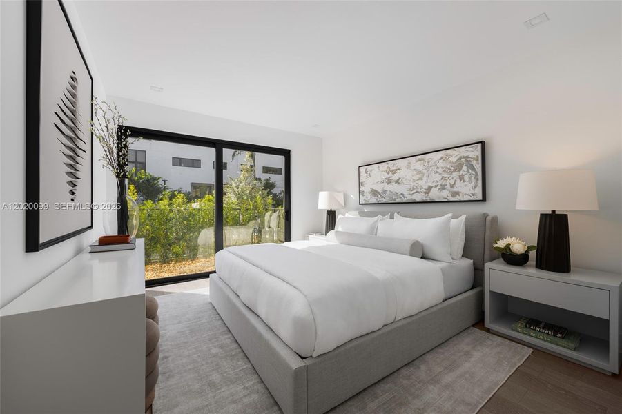 Furnished interior view inside a new home in , Key Biscayne (Image 10).
