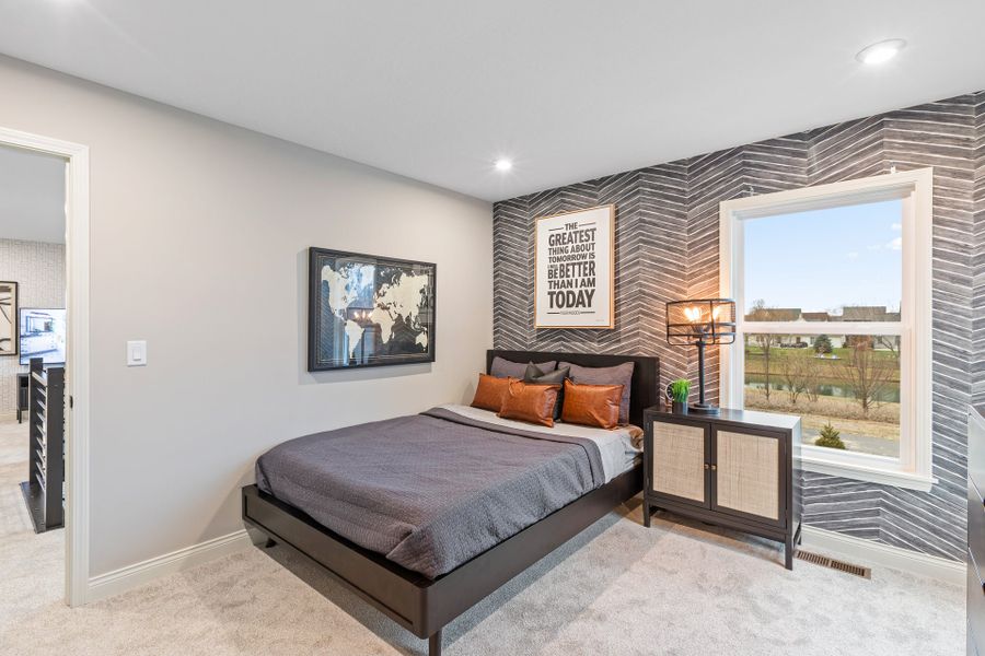 Representative furnished interior of a home built from the Wyatt by Fischer Homes in Twin Lakes, Hoschton (Image 53).