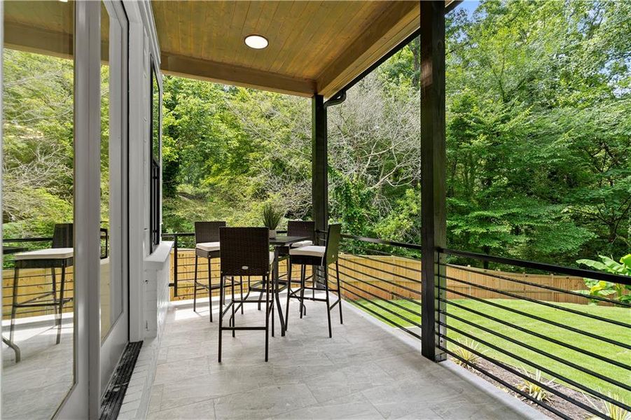 Exterior details and patio area of a home in , Atlanta (Image 41). Exterior details and patio area of a home in , Atlanta (Image 41).