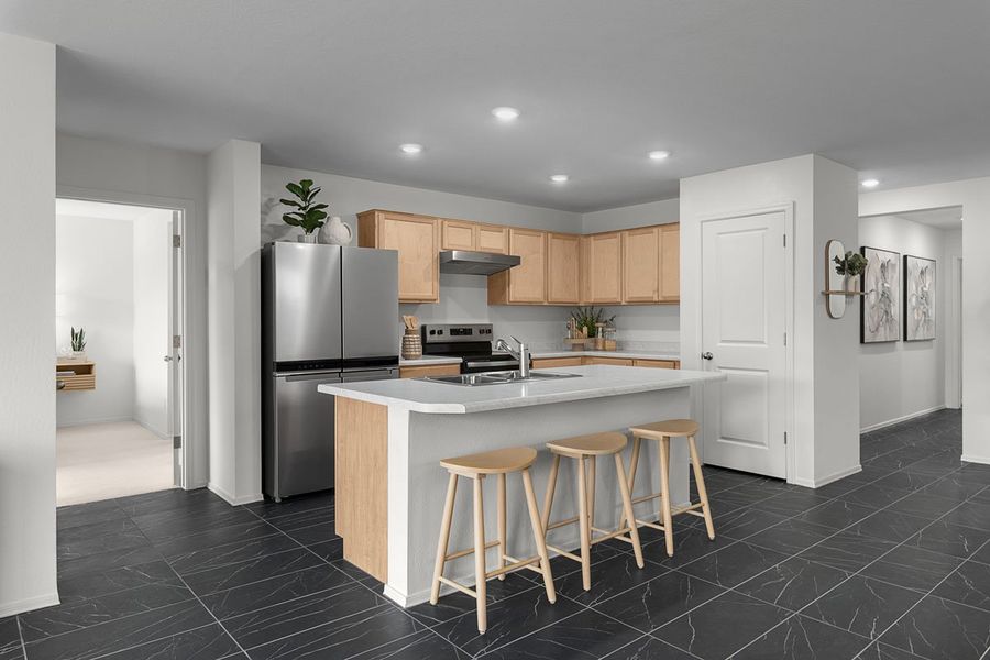 Representative furnished interior of a home built from the 1356 Modeled by KB Home in Bella Camino Traditions, San Tan Valley (Image 6).