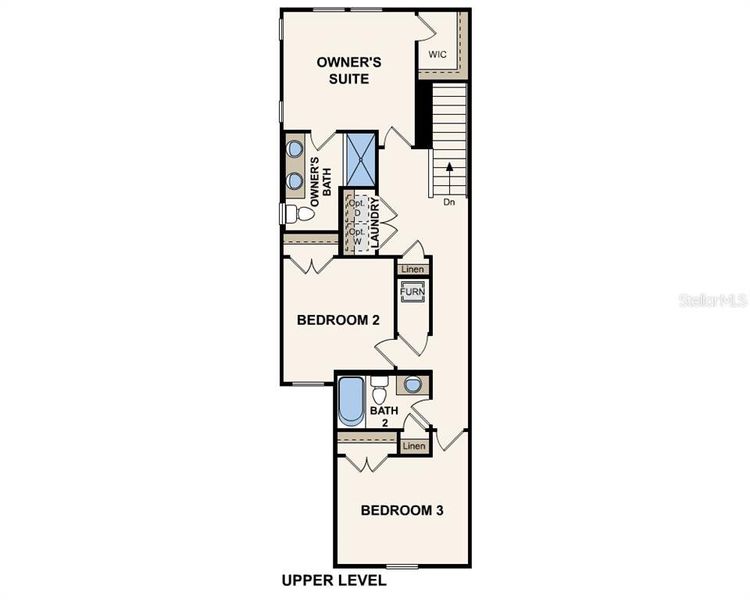 2D floor plan layout of this home in , Jacksonville, FL (Image 3).