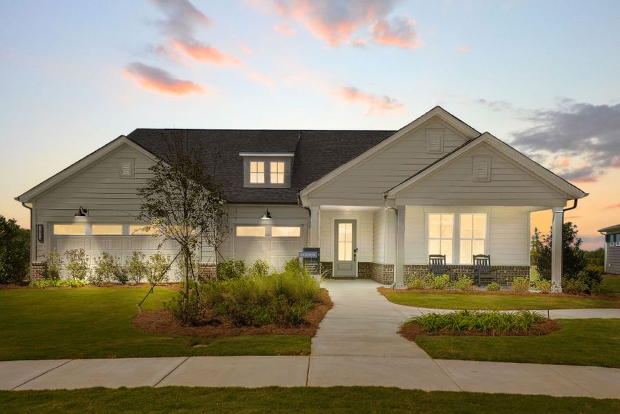 Representative exterior photo of a completed home built from the Renown by Del Webb in Del Webb Carolina Ridge, Midland, NC (Image 30).