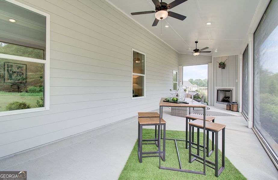 Furnished interior view inside a new home in Rosewood Lake Estates, Hoschton (Image 45).
