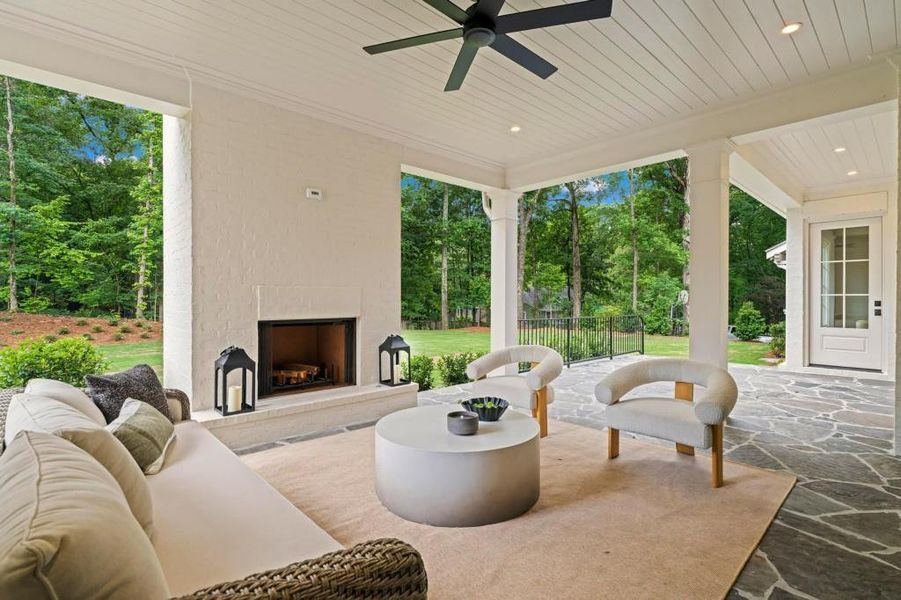 Exterior details and patio area of a home in , Sandy Springs (Image 24). Exterior details and patio area of a home in , Sandy Springs (Image 24).