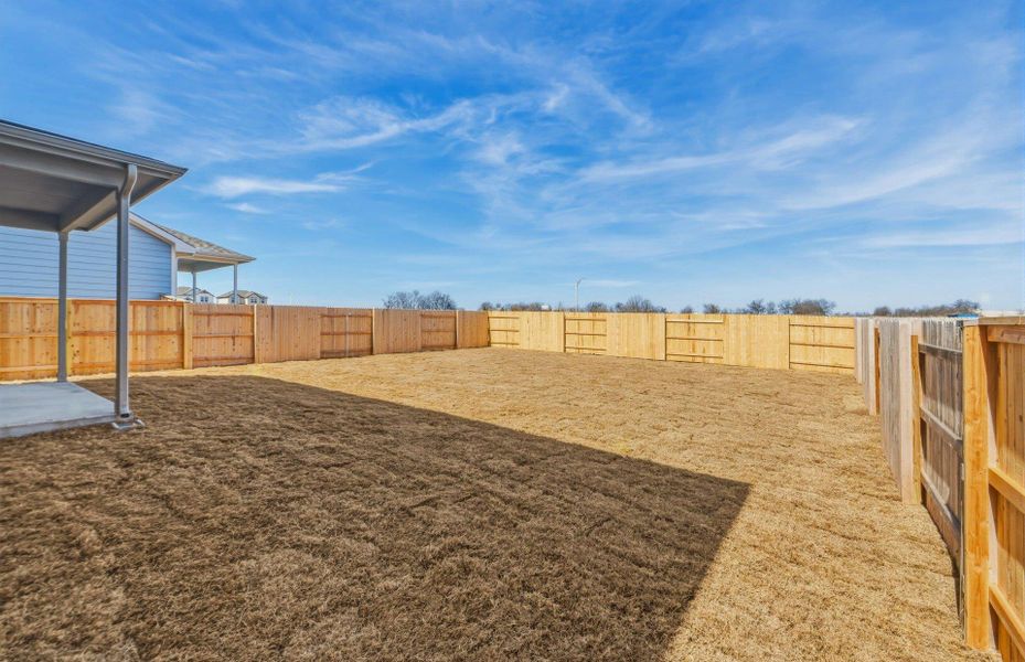 Exterior details and patio area of a home in Patterson Ranch, Georgetown (Image 18).
