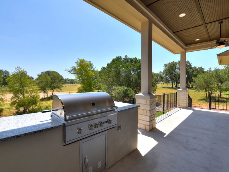 Representative exterior details of a home built from the Siena III by Giddens Homes in Clearwater Ranch, Liberty Hill (Image 76).