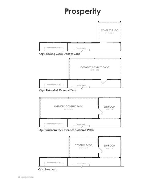 2D floor plan layout for the Prosperity by Del Webb in Del Webb Fulshear, Fulshear, TX (Image 3).