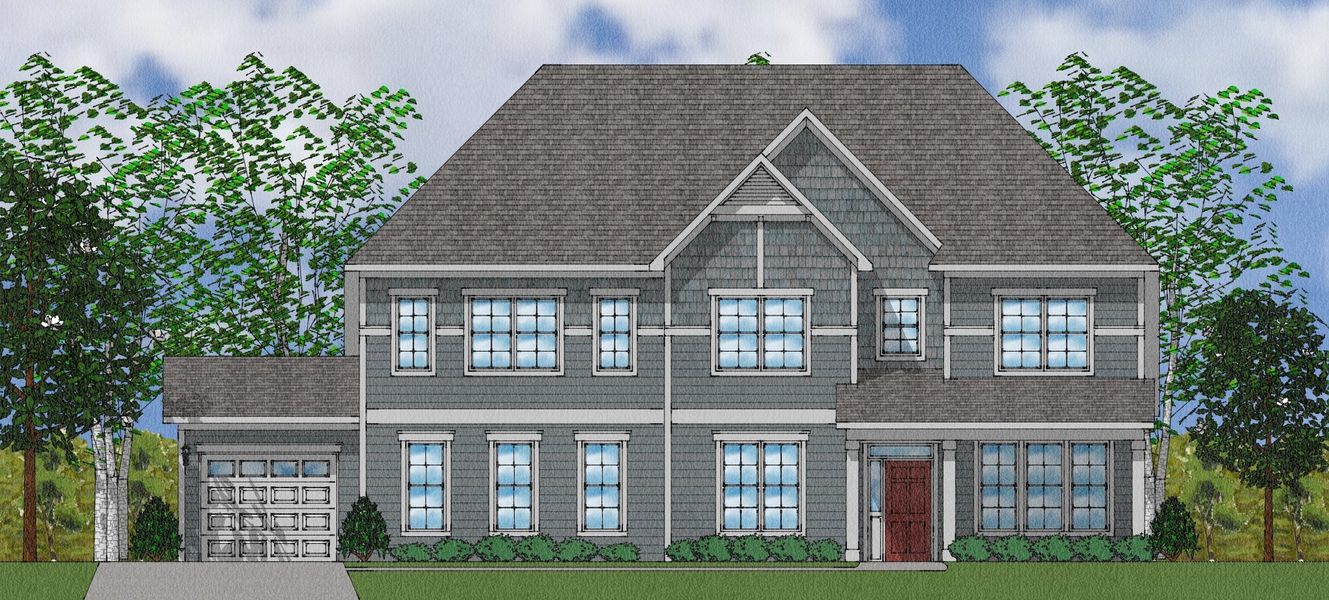 Representative exterior photo of a completed home built from the Livingston - Elite Collection by Mungo Homes in Walnut Grove, Easley, SC (Image 21).