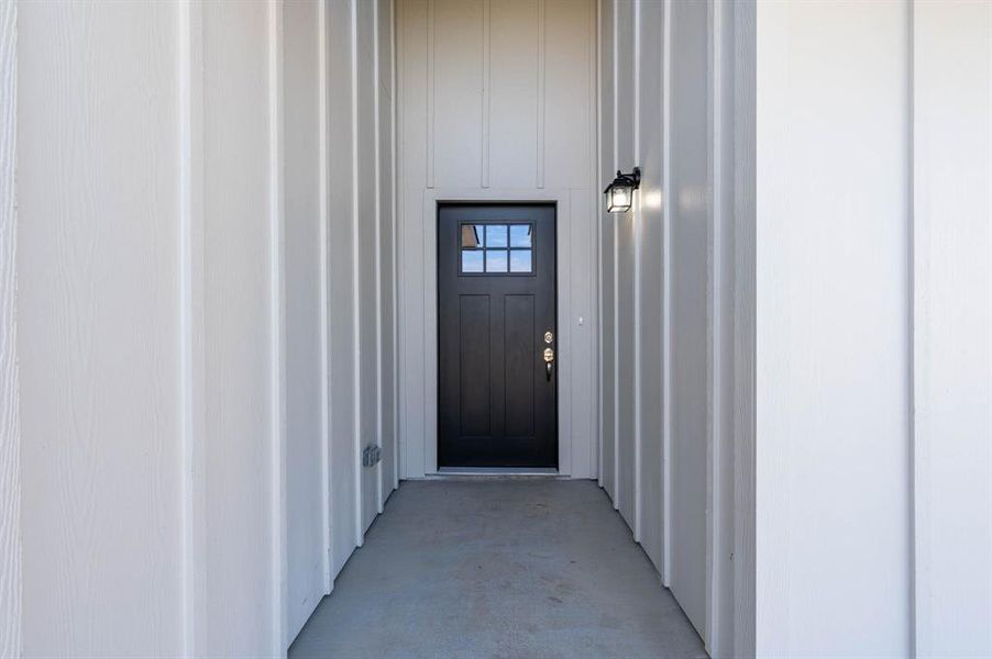 Exterior details and patio area of a home in Trails of Fossil Creek, Fort Worth (Image 3).