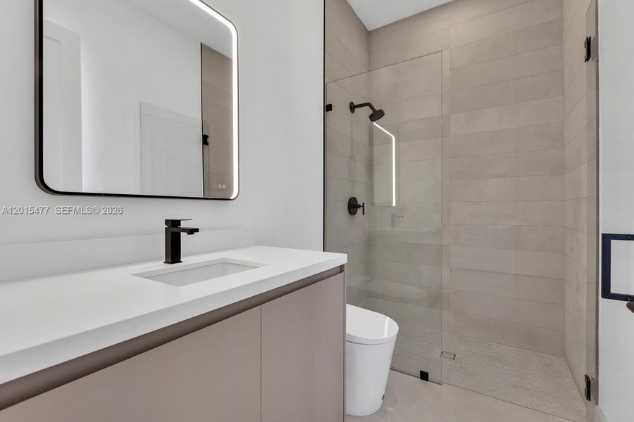 Furnished interior view inside a new home in , Coral Gables (Image 13).
