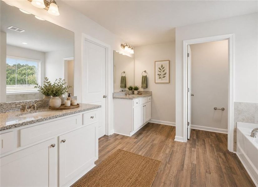 Furnished interior view inside a new home in Vickers Point - Single Family, Fairburn (Image 18).