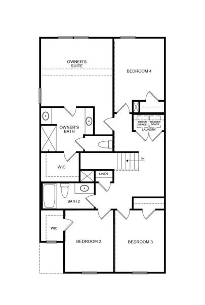 2D floor plan layout for the The Lenox II by Direct Residential Communities in Creekside Village Phase II, Lithonia, GA (Image 4). 2D floor plan layout for the The Lenox II by Direct Residential Communities in Creekside Village Phase II, Lithonia, GA (Image 4).
