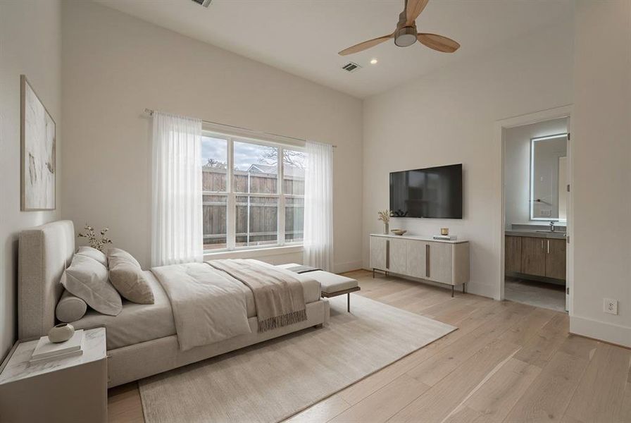 Furnished interior view inside a new home in , Dallas (Image 11).