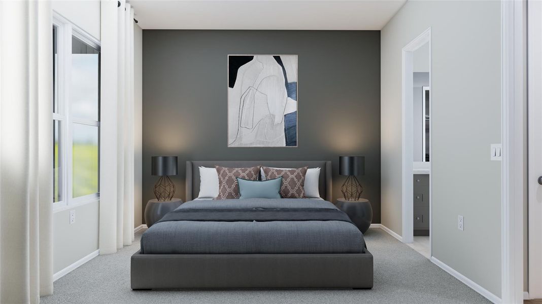 Furnished interior view inside a new home in Anniston, Katy (Image 11).