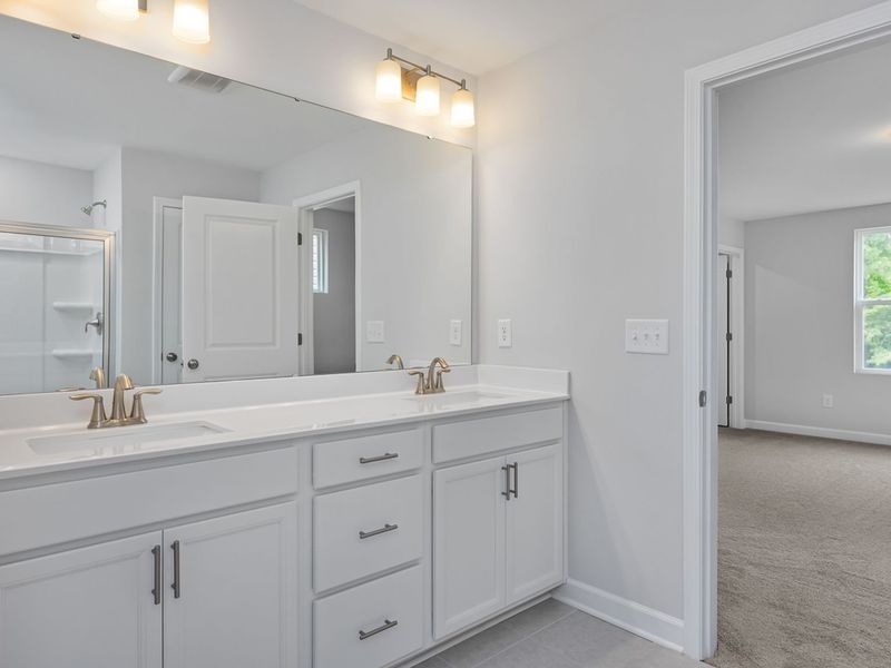 Furnished interior view inside a new home in Lake Park Villas, Wylie (Image 11).