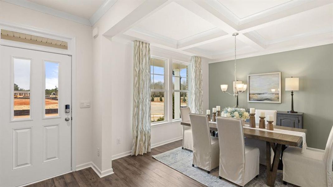 Furnished interior view inside a new home in Heritage Pointe, Senoia (Image 24).