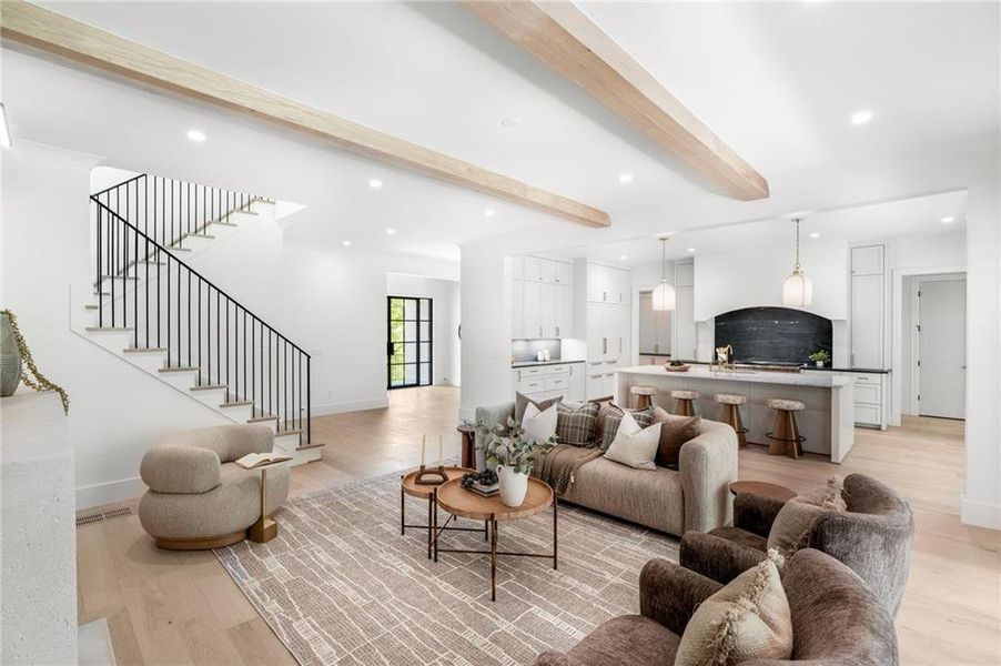 Furnished interior view inside a new home in , Atlanta (Image 7).