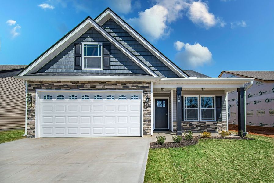 Representative exterior photo of a completed home built from the Bishop by Enchanted Homes in Ballentine Ridge, Lyman, SC (Image 25).